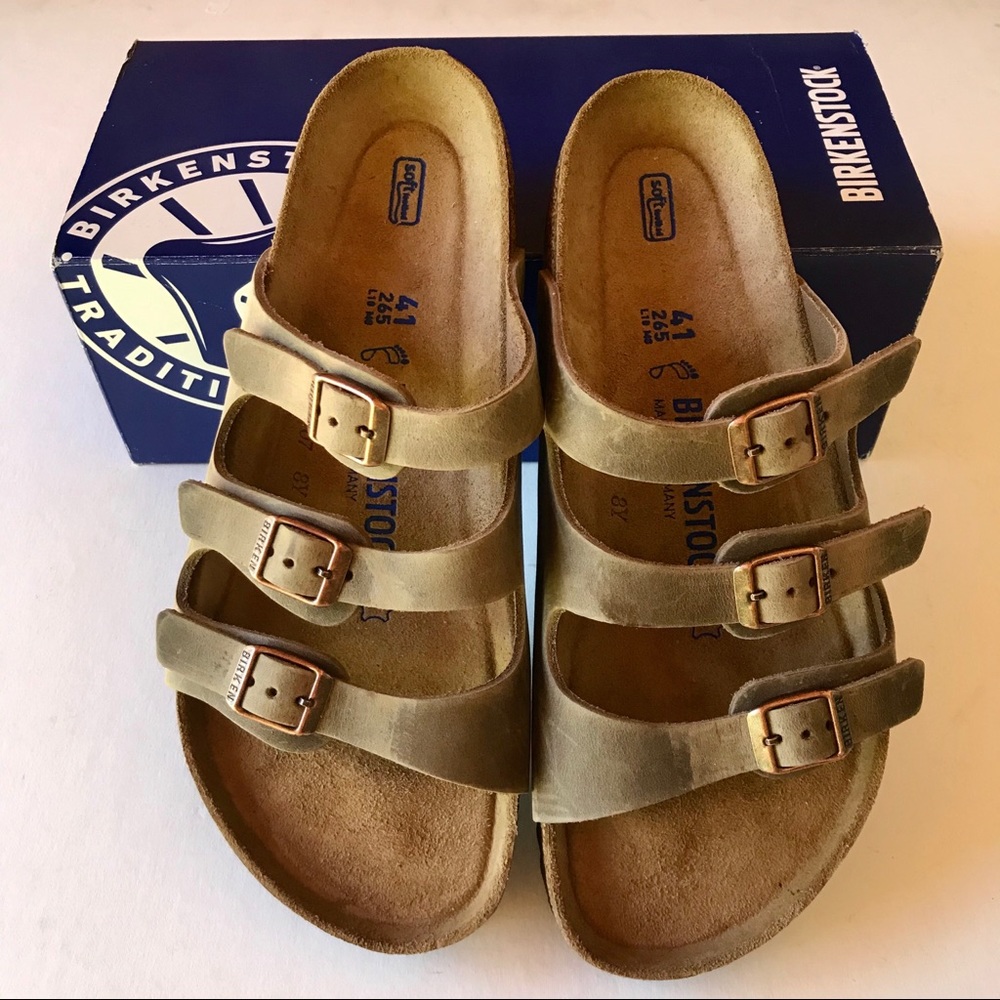 Birkenstock 41 W-10 Soft Footbed Florida Leather